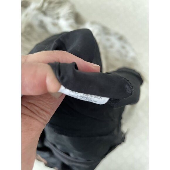 Anthropologie Whimsigoth Black & Brown detail Lace Print Dress w zipper back Lon - Picture 8 of 9